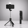 3-in-1 Selfie Stick Tripod — Bluetooth Remote & Fill Light for iPhone & Android