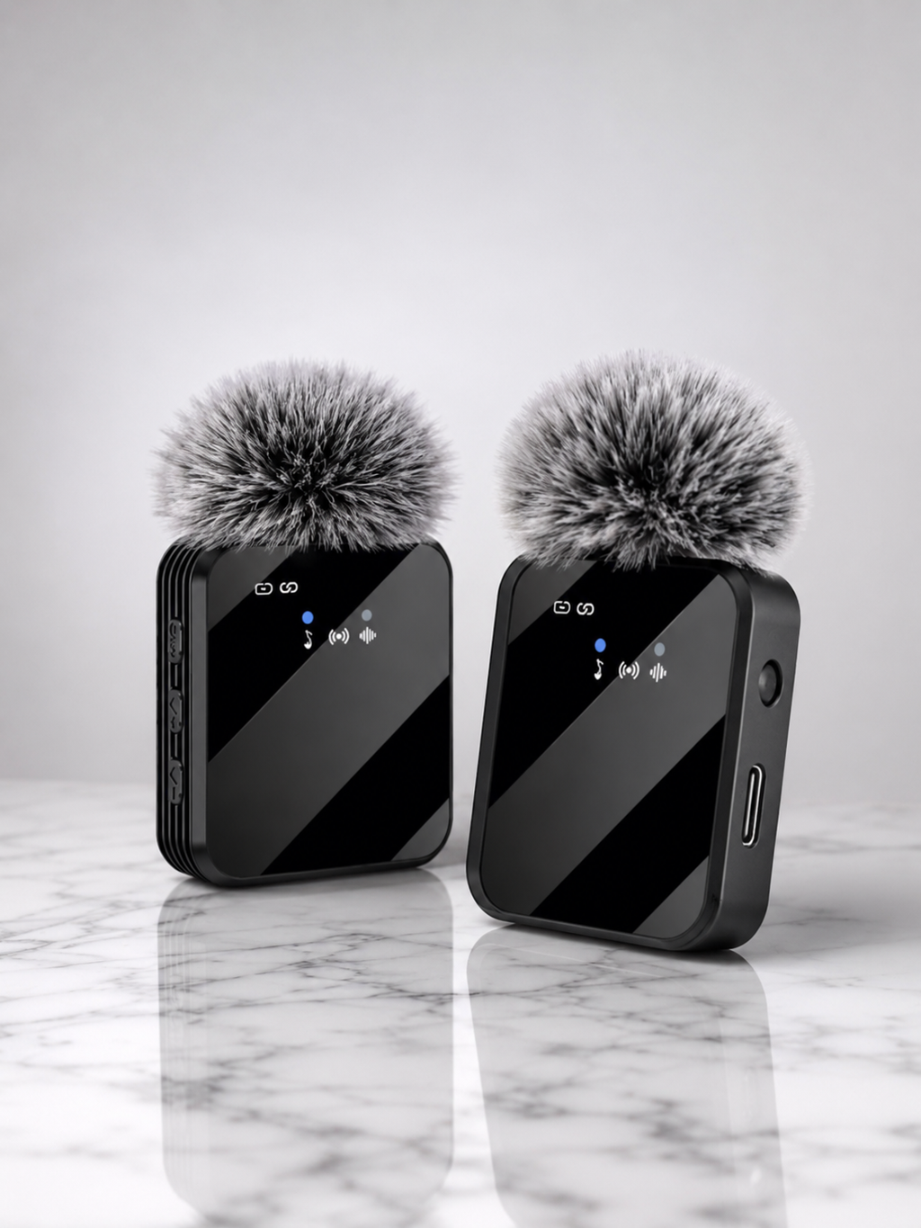Wireless Lavalier Microphone — 3-in-1 for iPhone, Android & Camera